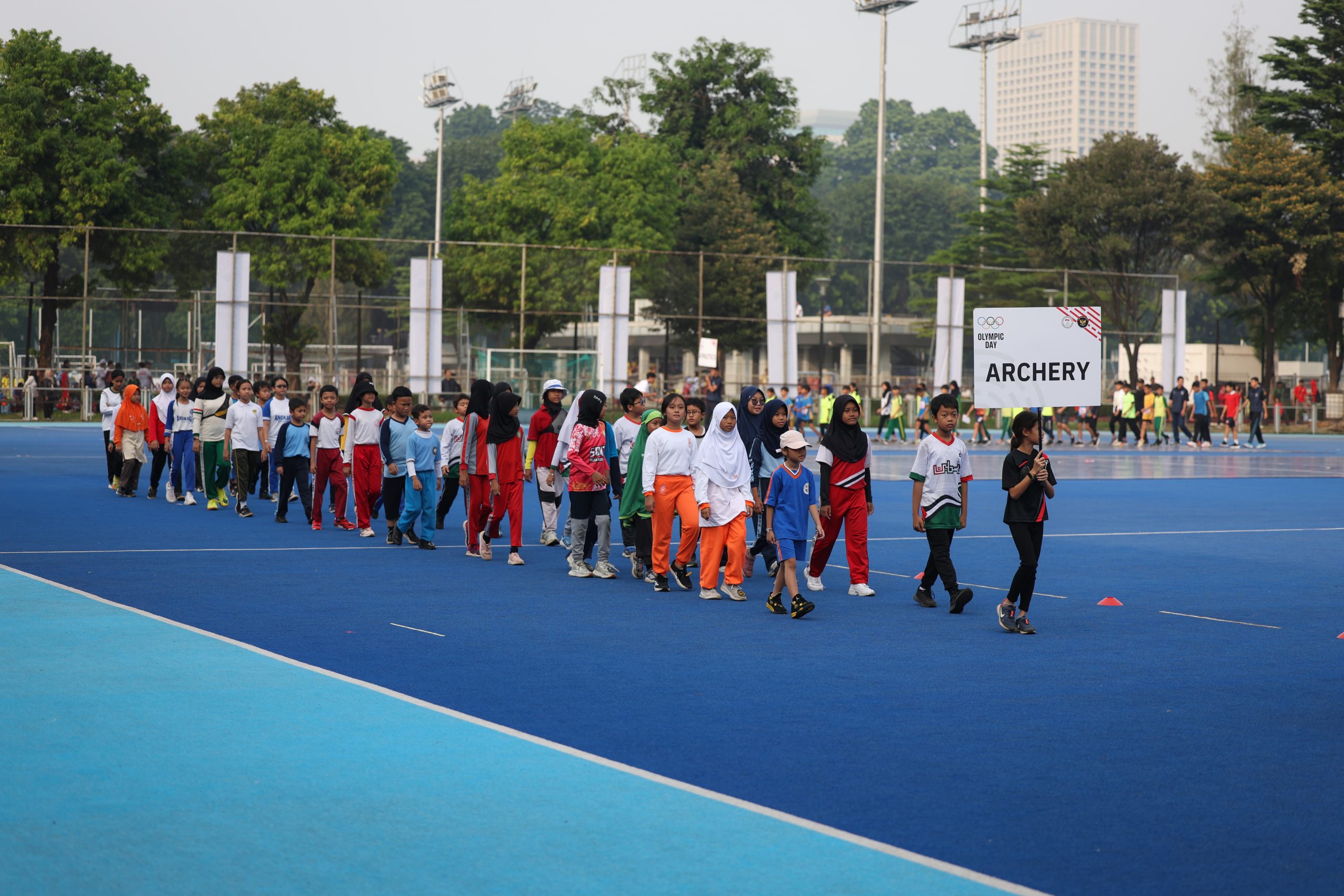 Olympic Day di Senayan Jakarta, Sabtu 22 Juni 2024.