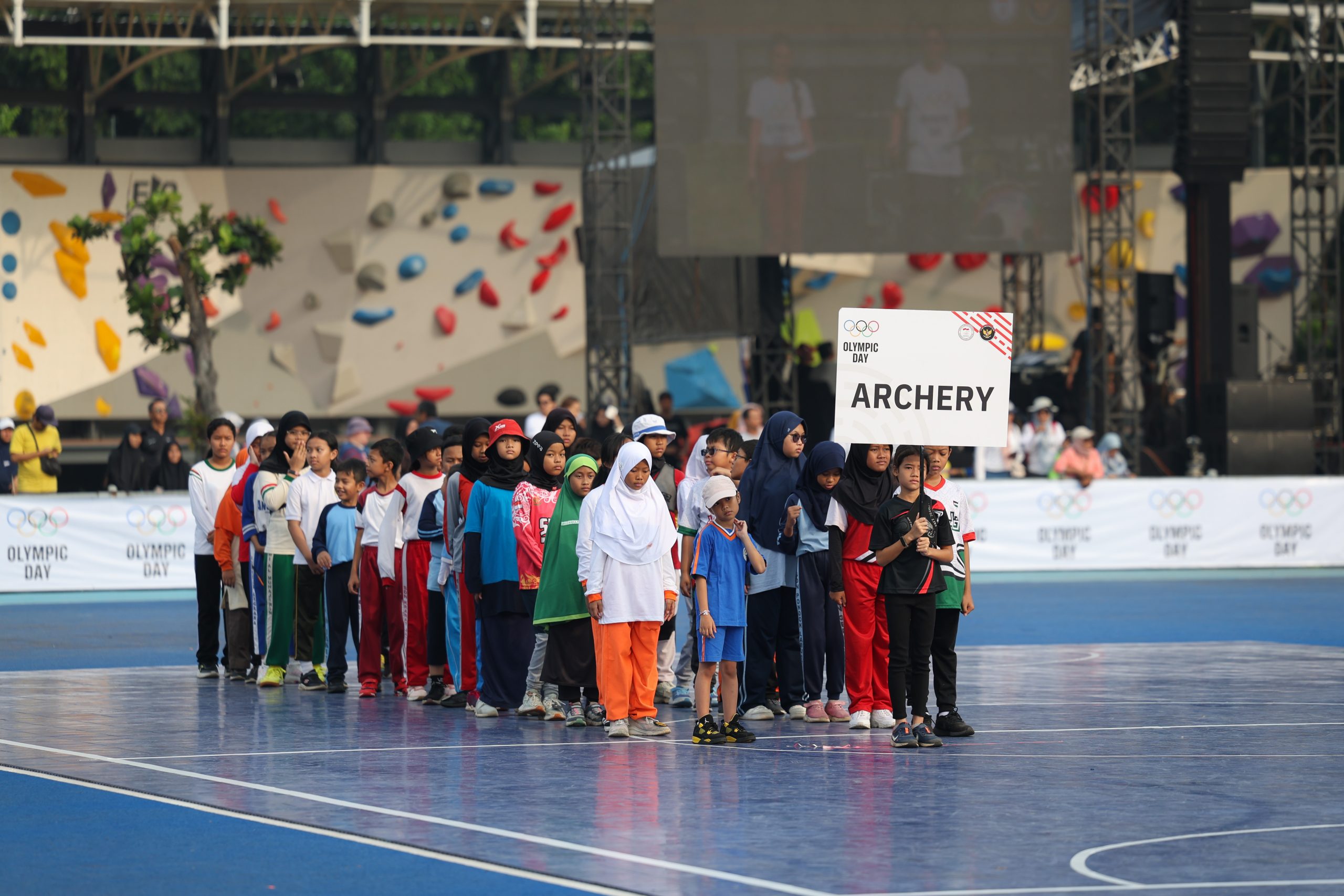 Olympic Day di Senayan Jakarta, Sabtu 22 Juni 2024.